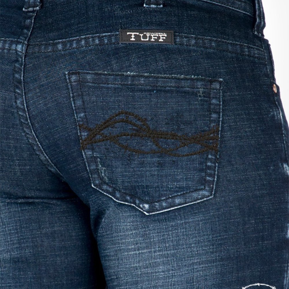 Cowgirl Tuff 'Aztec Flare' Mid Rise Flare Jean  - 28x32 - Picture 4 of 13